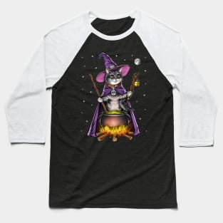 Cat Witch Baseball T-Shirt